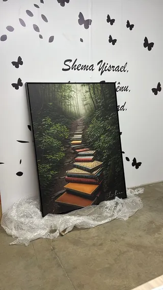 Quadro O Caminho do Conhecimento na casa de Helena F., SC