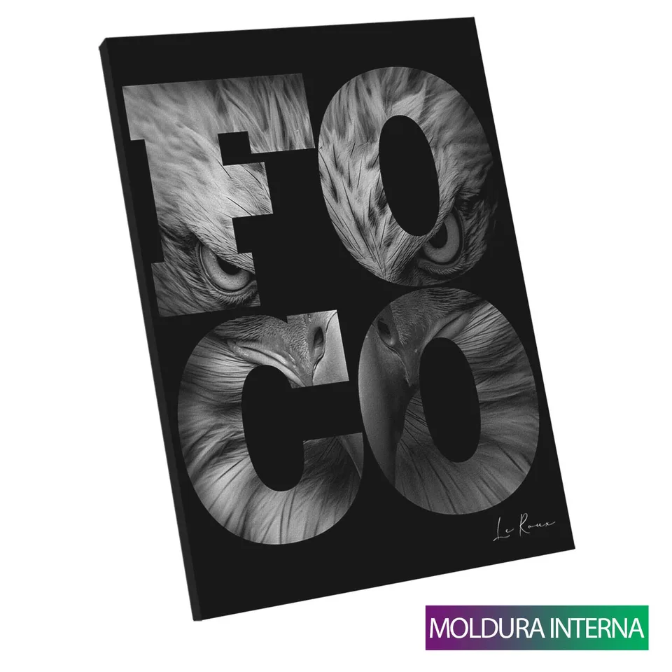 Quadro Foco — Moldura Interna, Médio 64x48