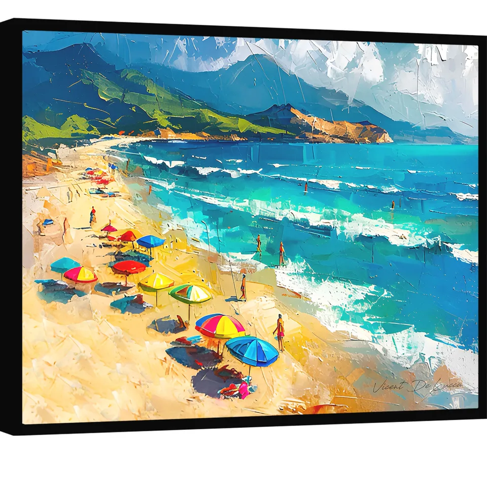 Quadro Dia de Praia - Quadros de Paisagem | QuadrosDecorativos.com