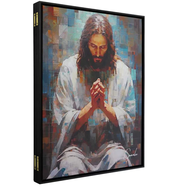 Quadro Para Esconder Caixa de Luz - Jesus Grid Art