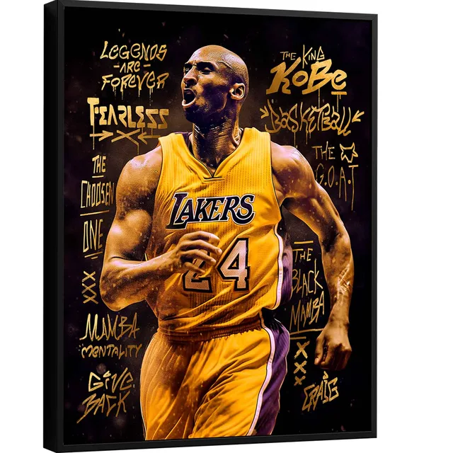 Quadro Kobe Bryant Grafite CRAIG - Artista CRAIG | QuadrosDecorativos.com