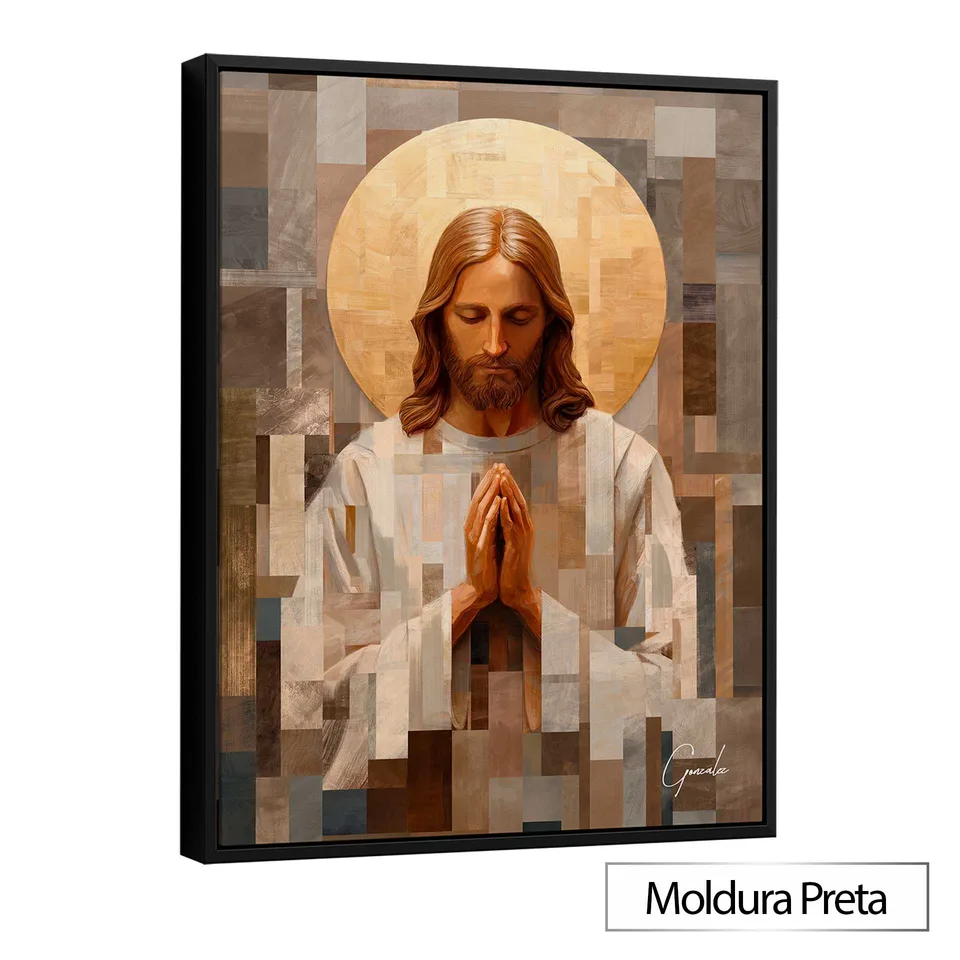 Quadro Oração de Cristo Madeirart