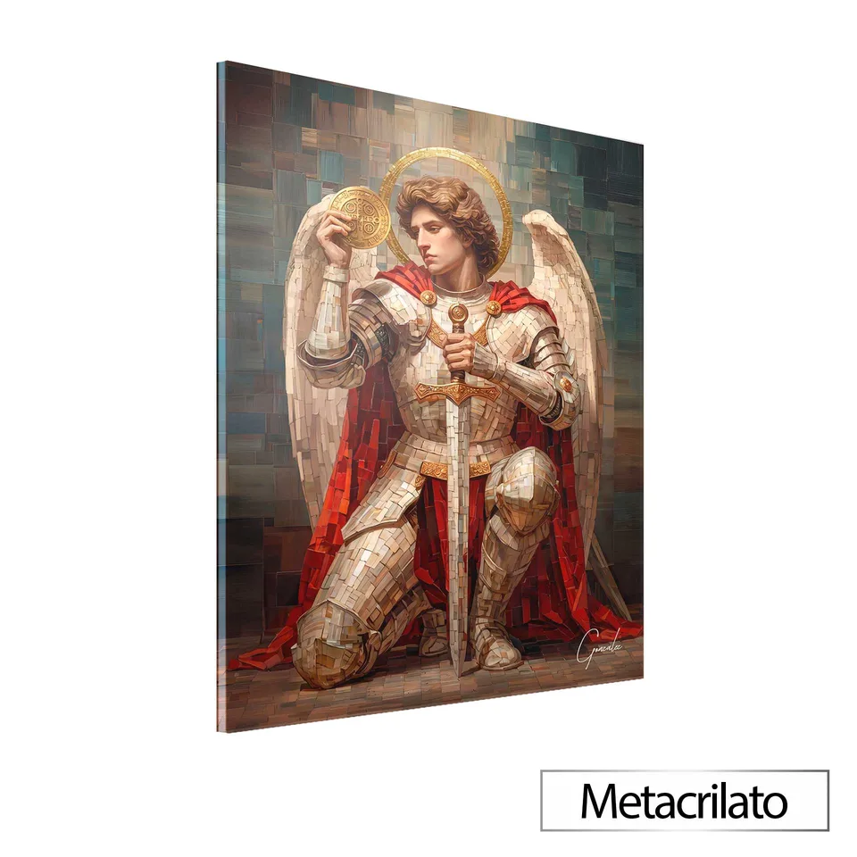 Quadro São Miguel e a Medalha de São Bento