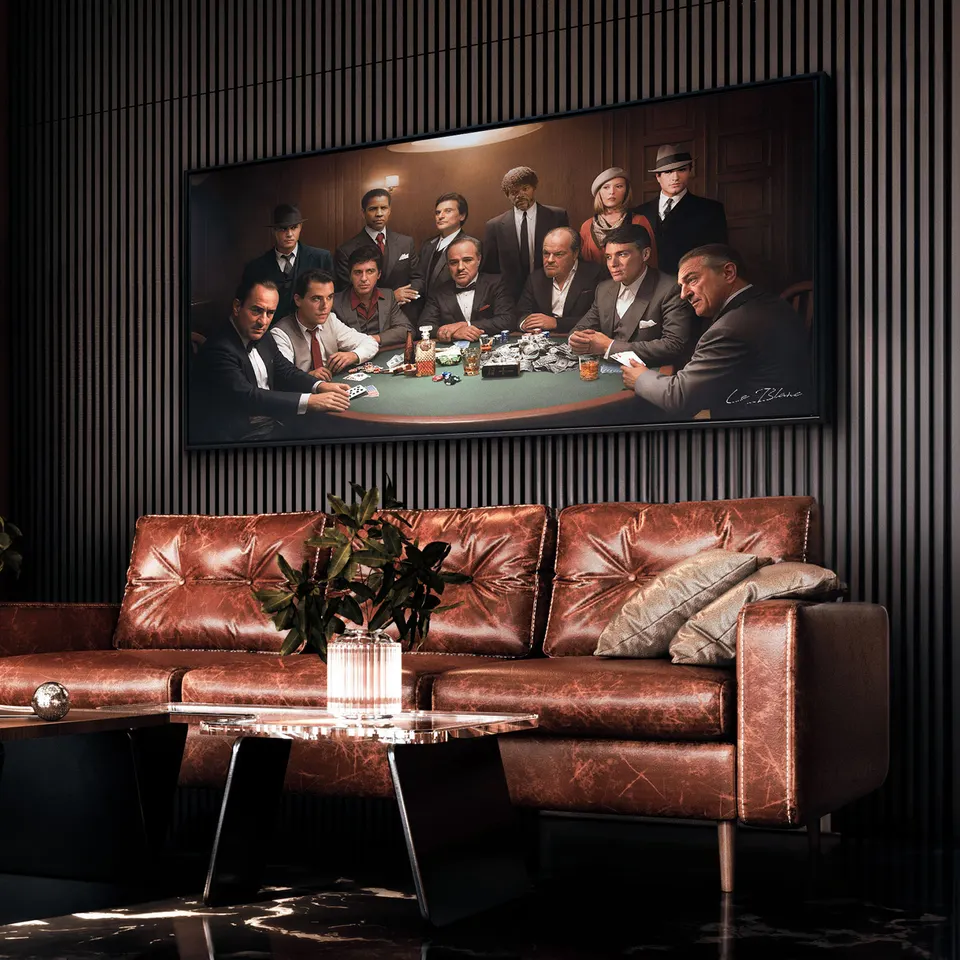Quadro Clube dos Gangsters em ambiente sem etiqueta