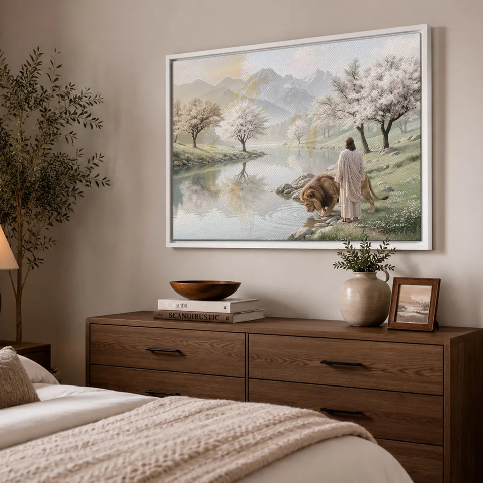 Quadro Jesus e o Leão de Judá - Coleção Minimalista — foto 5