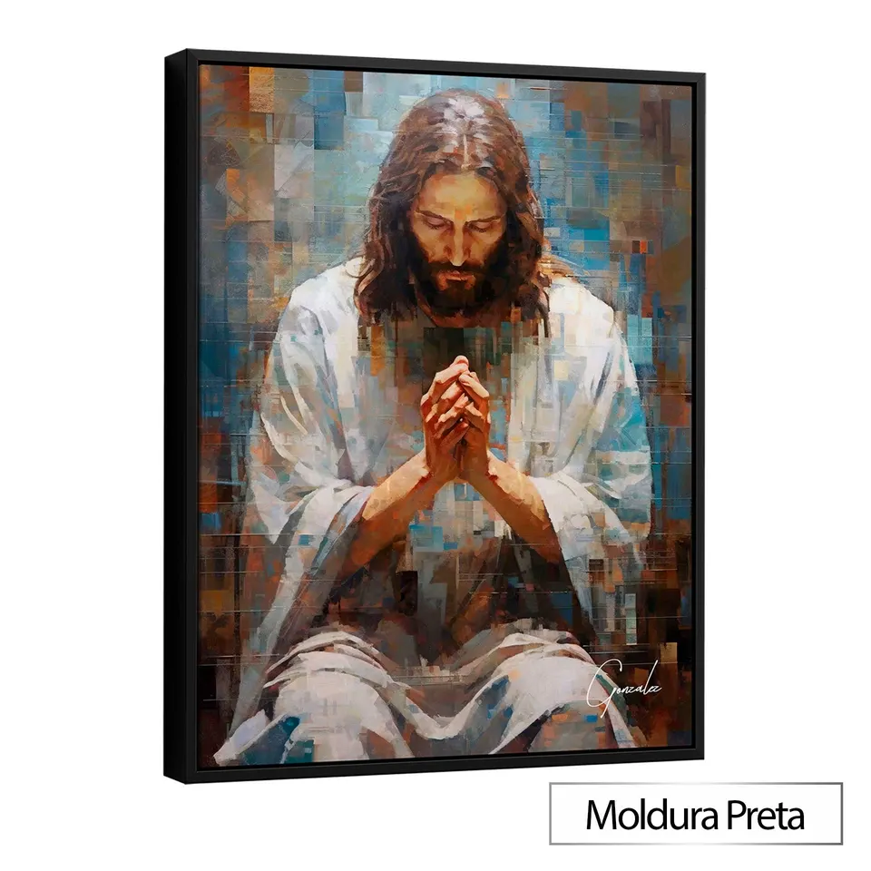 Quadro Jesus Grid Art