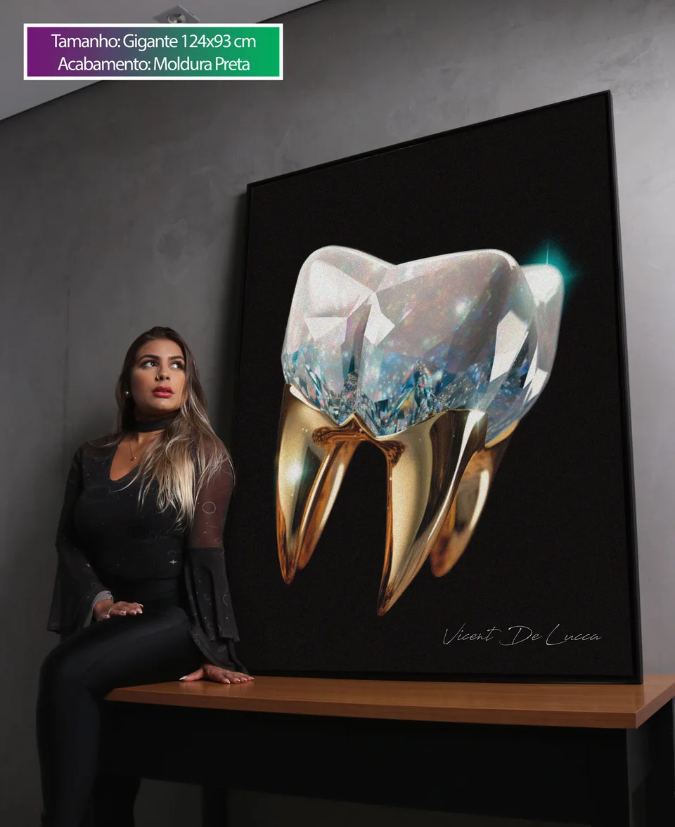 Quadro decorativo Dente de Diamante