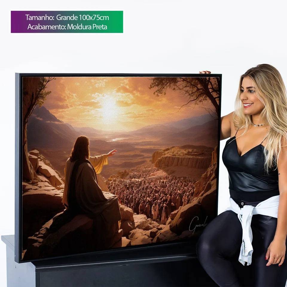 Quadro Jesus e seus Seguidores