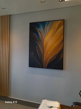 Quadro Abstrato Perene na casa de Renata Moreira Menezes Faquim
