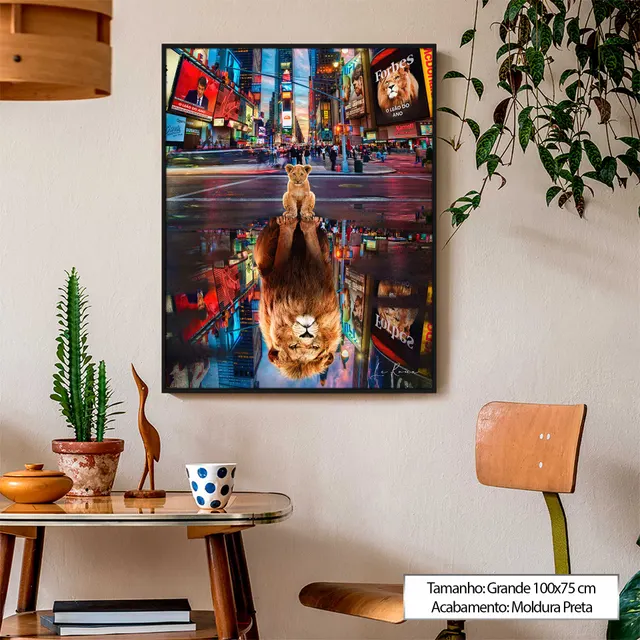 Quadro Mindset é Tudo em ambiente de mesa e cadeiras