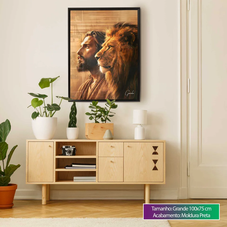 Quadro A Conexão de Cristo e do Leão de Judá, de Gonzalez — foto 2
