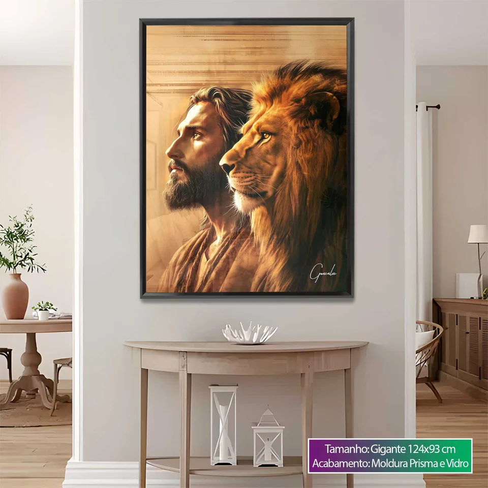 Quadro A Conexão de Cristo e do Leão de Judá, de Gonzalez — foto 4