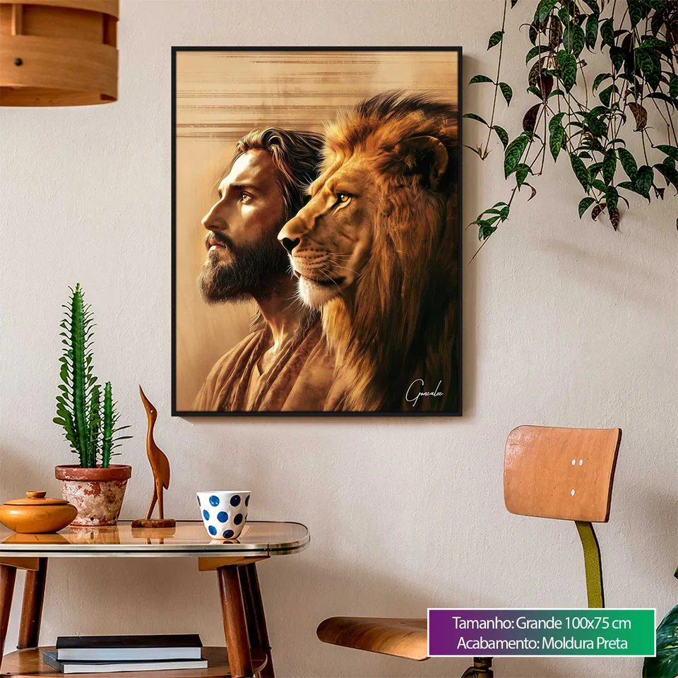 Quadro A Conexão de Cristo e do Leão de Judá, de Gonzalez — foto 5
