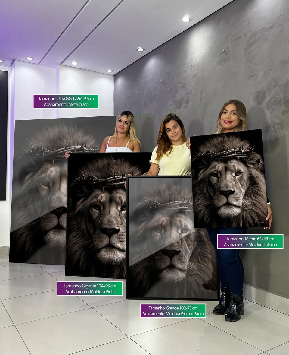 Quadro A Grandeza do Leão de Judá, de Benoit — foto 3