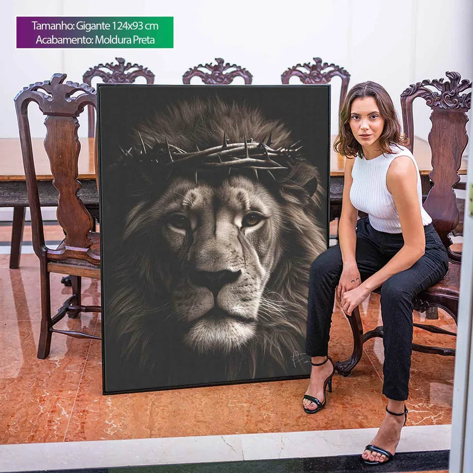 Quadro A Grandeza do Leão de Judá, de Benoit — foto 5