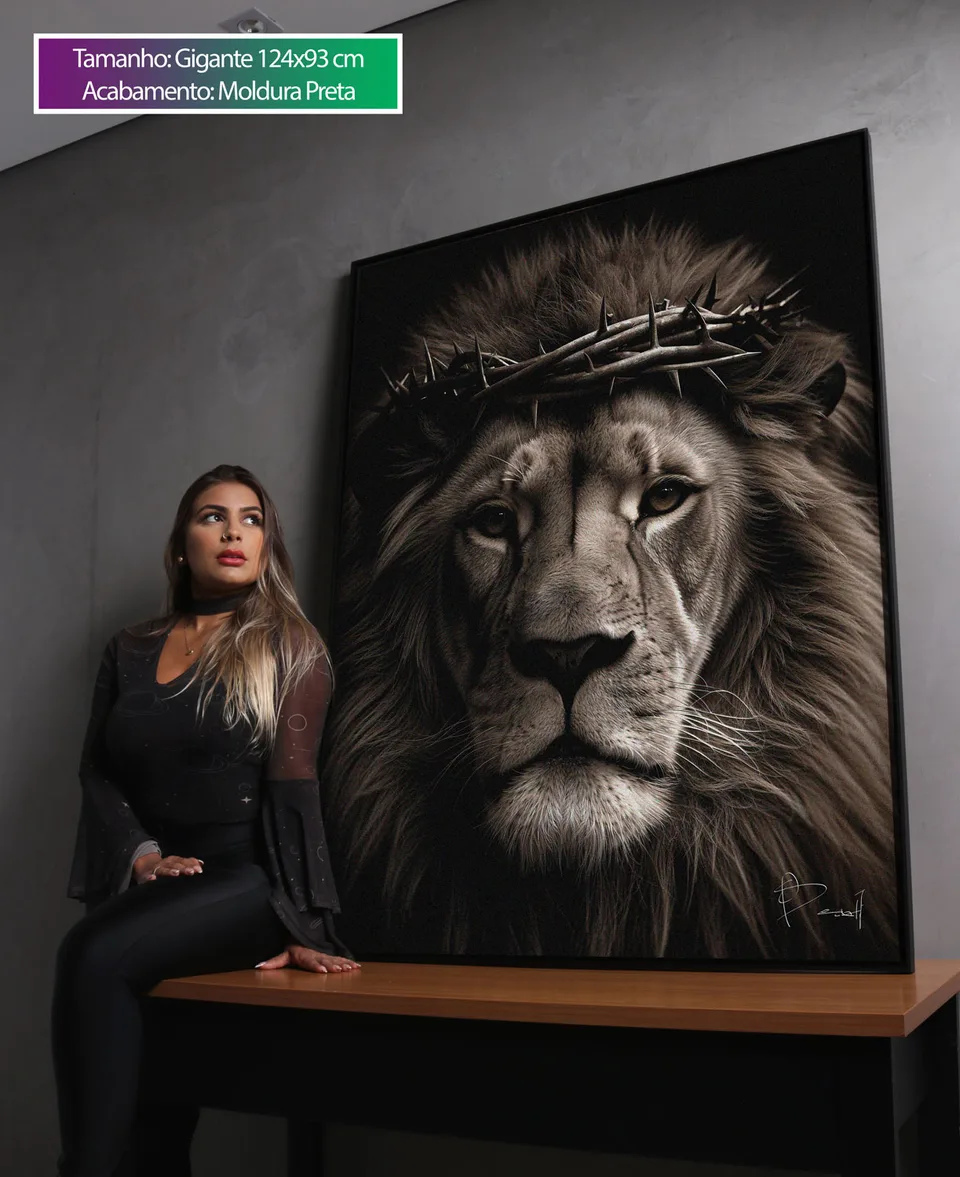 Quadro A Grandeza do Leão de Judá, de Benoit — foto 7