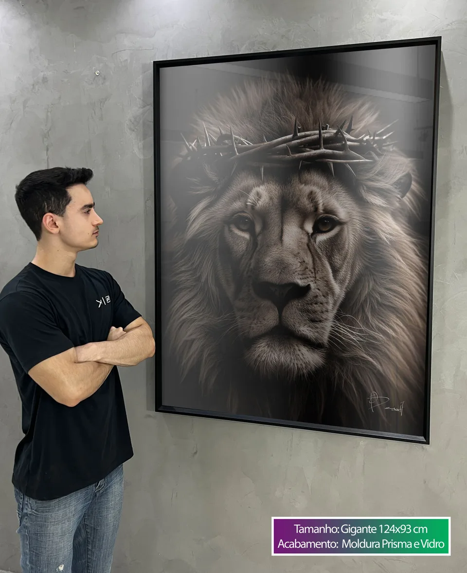 Quadro A Grandeza do Leão de Judá, de Benoit — foto 8