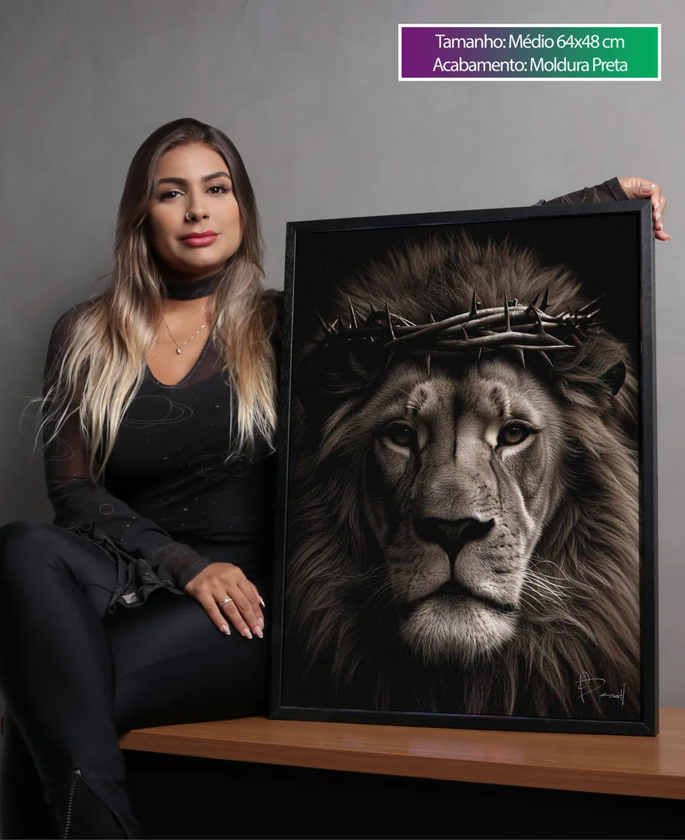 Quadro A Grandeza do Leão de Judá, de Benoit — foto 10