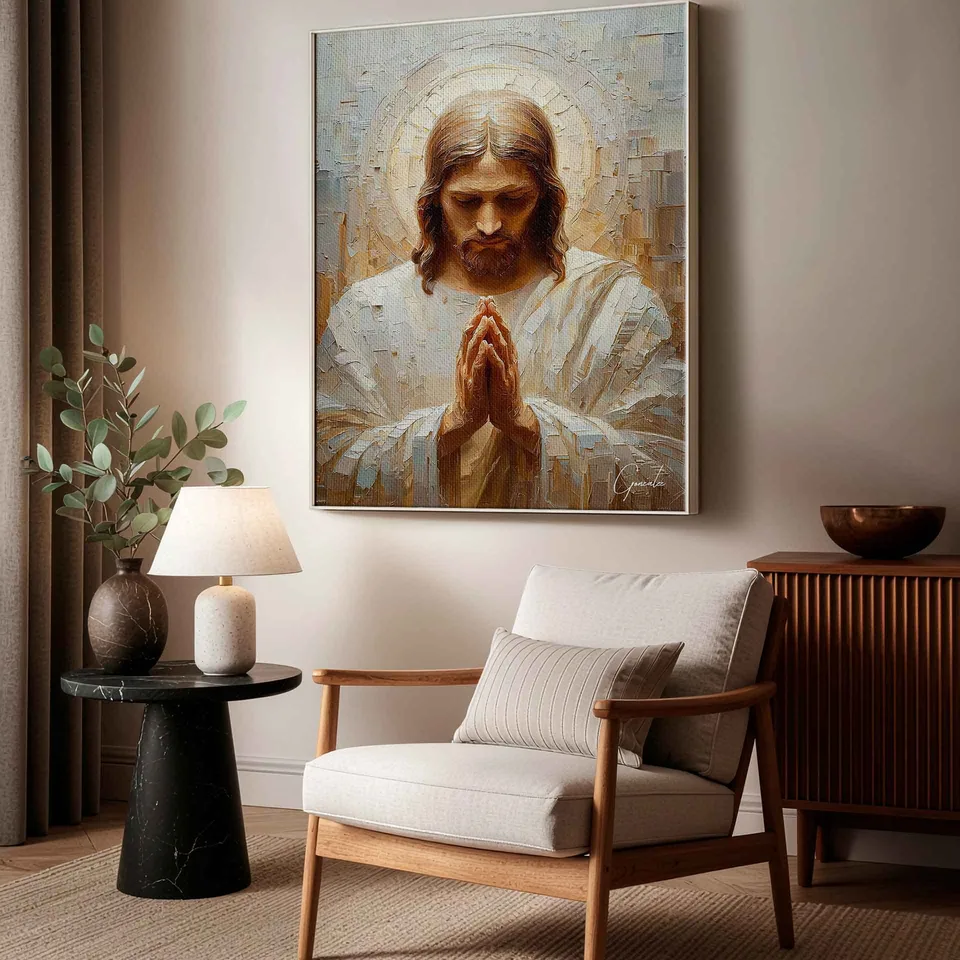 Quadro A Prece de Cristo, de Gonzalez — foto 4