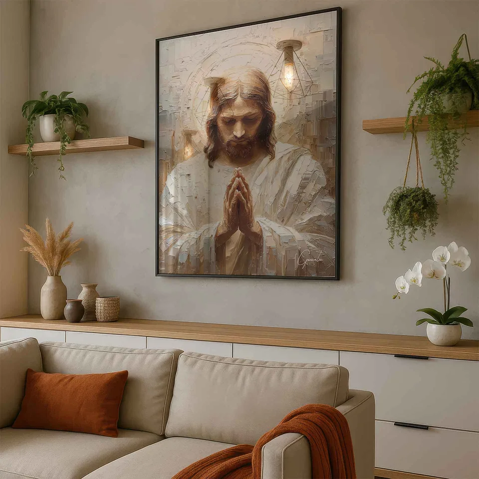 Quadro A Prece de Cristo, de Gonzalez — foto 6