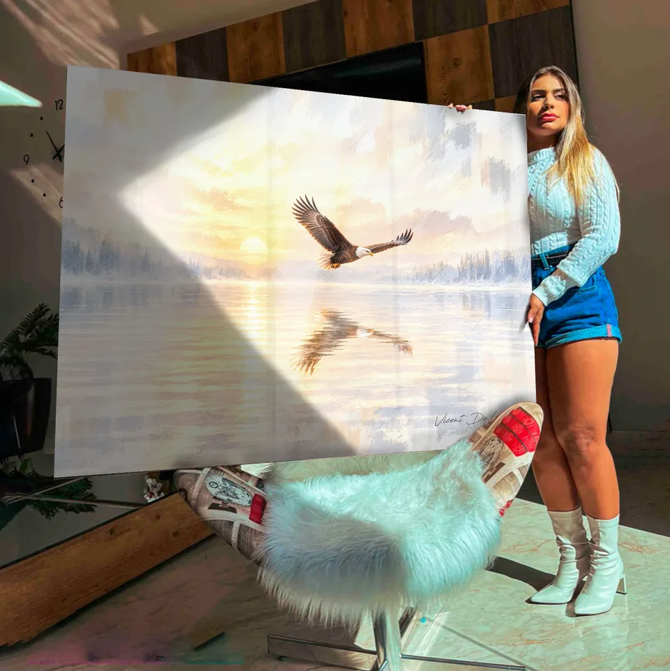 Quadro A Suavidade da Águia, de Vicent de Lucca — foto 2