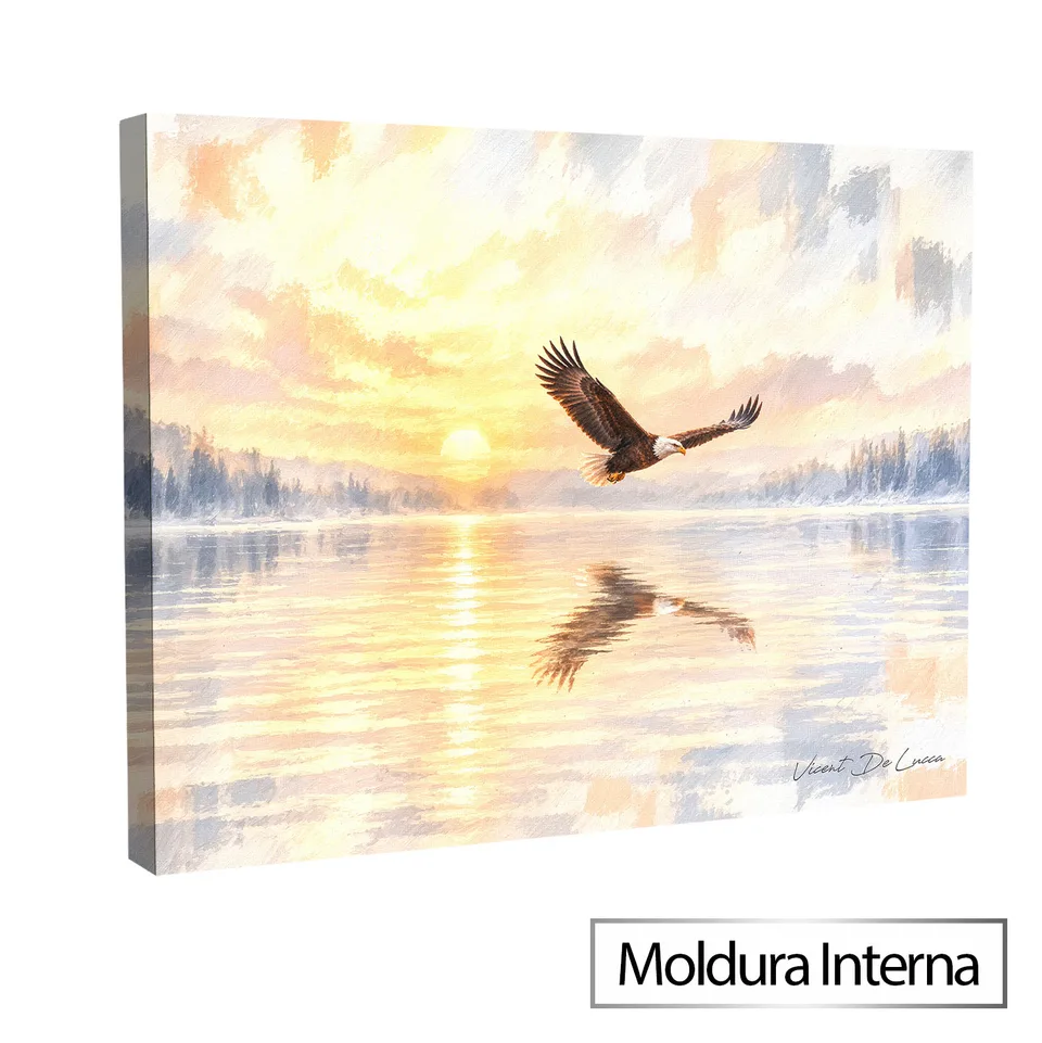 Quadro A Suavidade da Águia com moldura interna