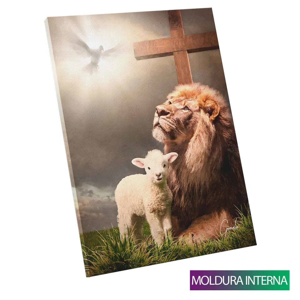 Quadro A Trindade com moldura interna
