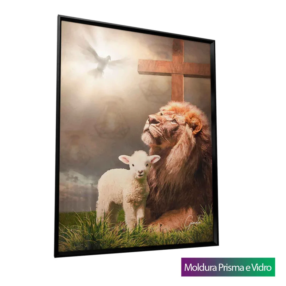 Quadro A Trindade com moldura Prisma e vidro