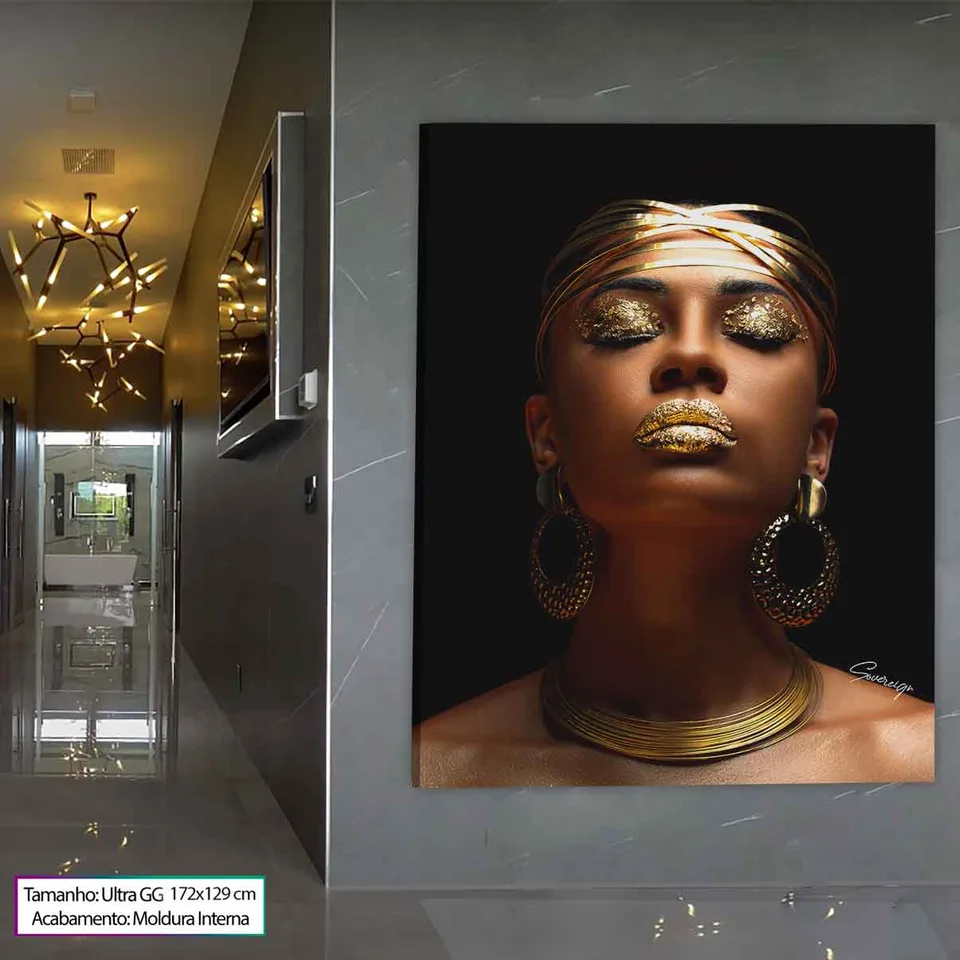 Quadro decorativo Africana Luxo