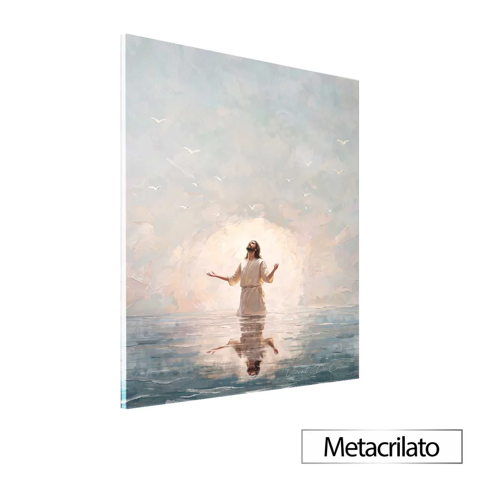 Quadro Cristo na Paz Infinita - Coleção Minimalista