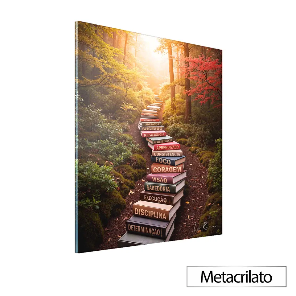 Quadro O Caminho do Sucesso acabamento Metacrilato