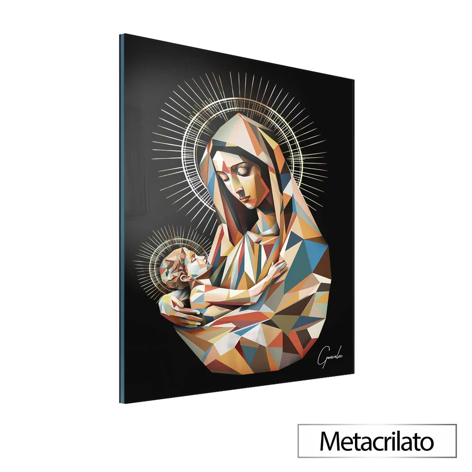 quadro amor sagrado geométrico — aspecto geral da obra simetria e harmonia cores