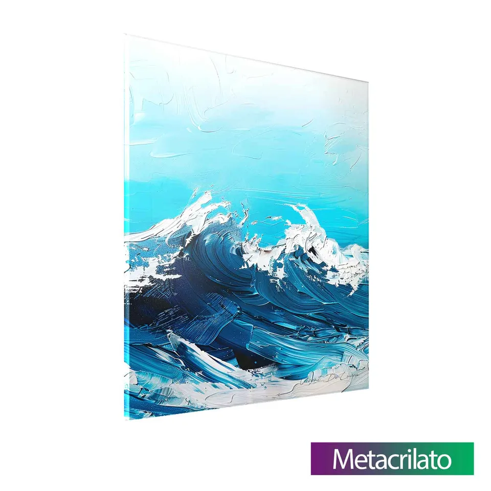 Quadro Abstrato Ondas Turbulentas — foto 10