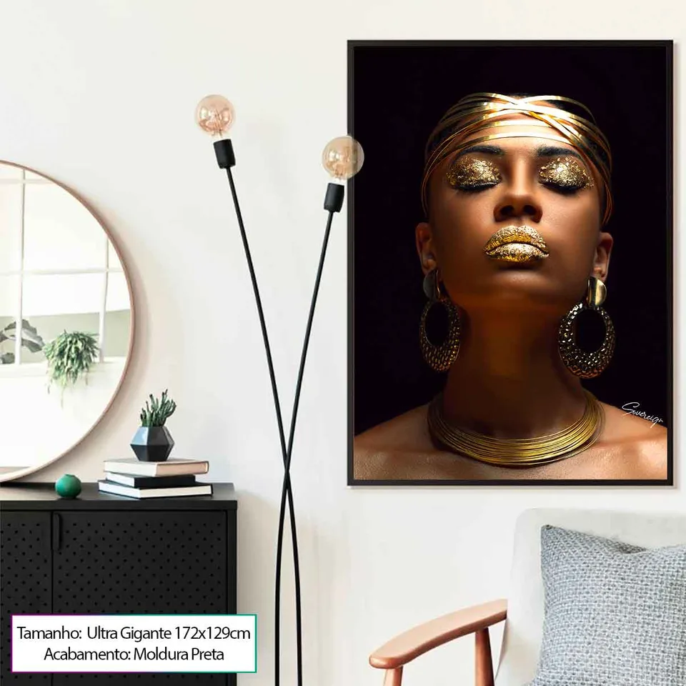 Quadro decorativo Africana Luxo