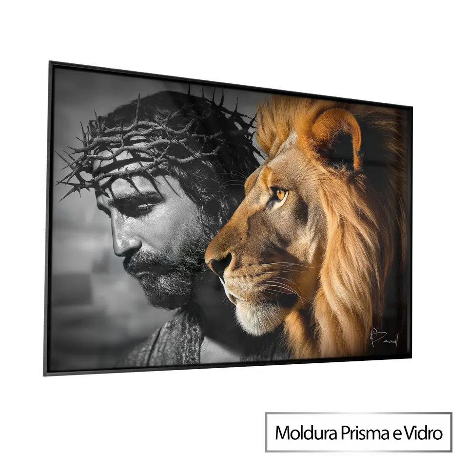 9751 Quadro Jesus O Leão de Judá (4)
