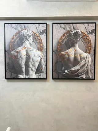Quadro Corpos Olímpicos 2 Peças na casa de giovanni Alves de Camargo