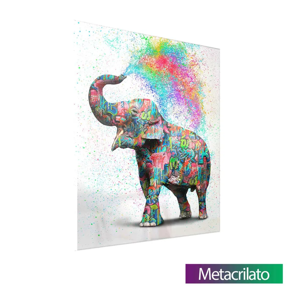 Quadro Elefante Colorido Grafite CRAIG — foto 10
