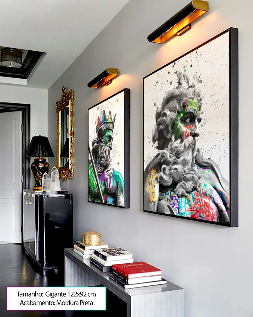 Quadro Zeus Grafite CRAIG