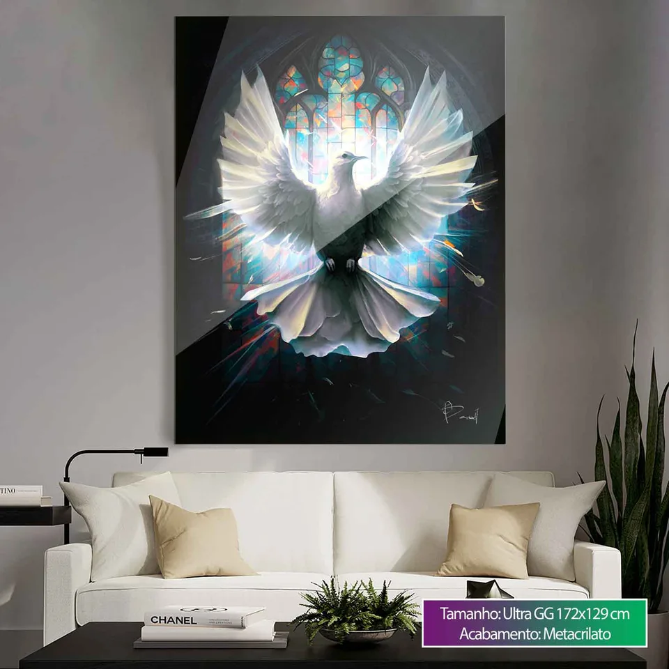 Quadro decorativo Pomba Sagrada