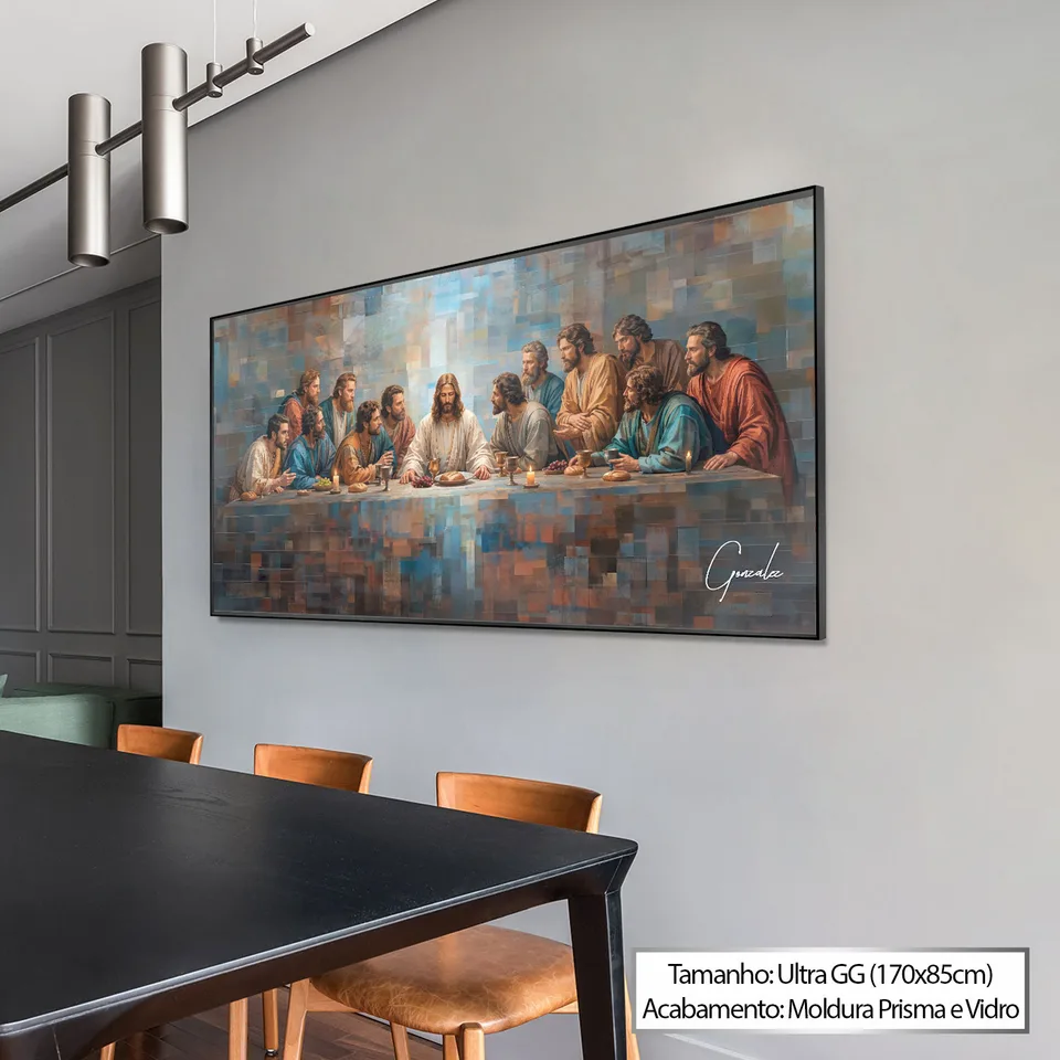 Quadro Abençoada Santa Ceia Grid Art — foto 2