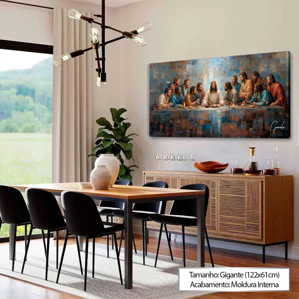 Quadro Abençoada Santa Ceia Grid Art — foto 3
