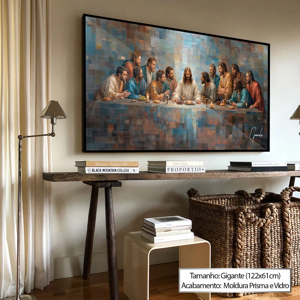 Quadro Abençoada Santa Ceia Grid Art — foto 4