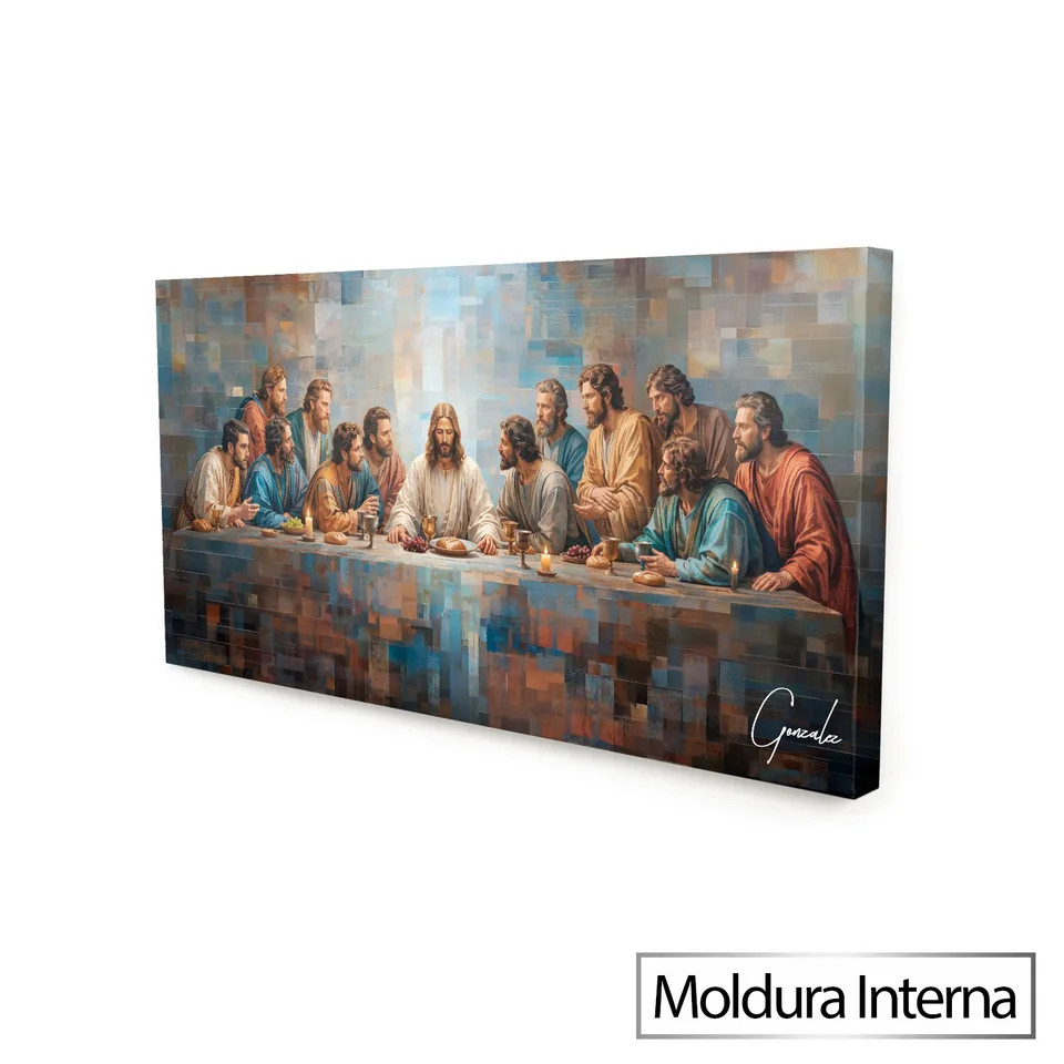 Quadro Abençoada Santa Ceia Grid Art — foto 8