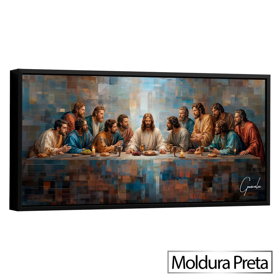 Quadro Abençoada Santa Ceia Grid Art — foto 9
