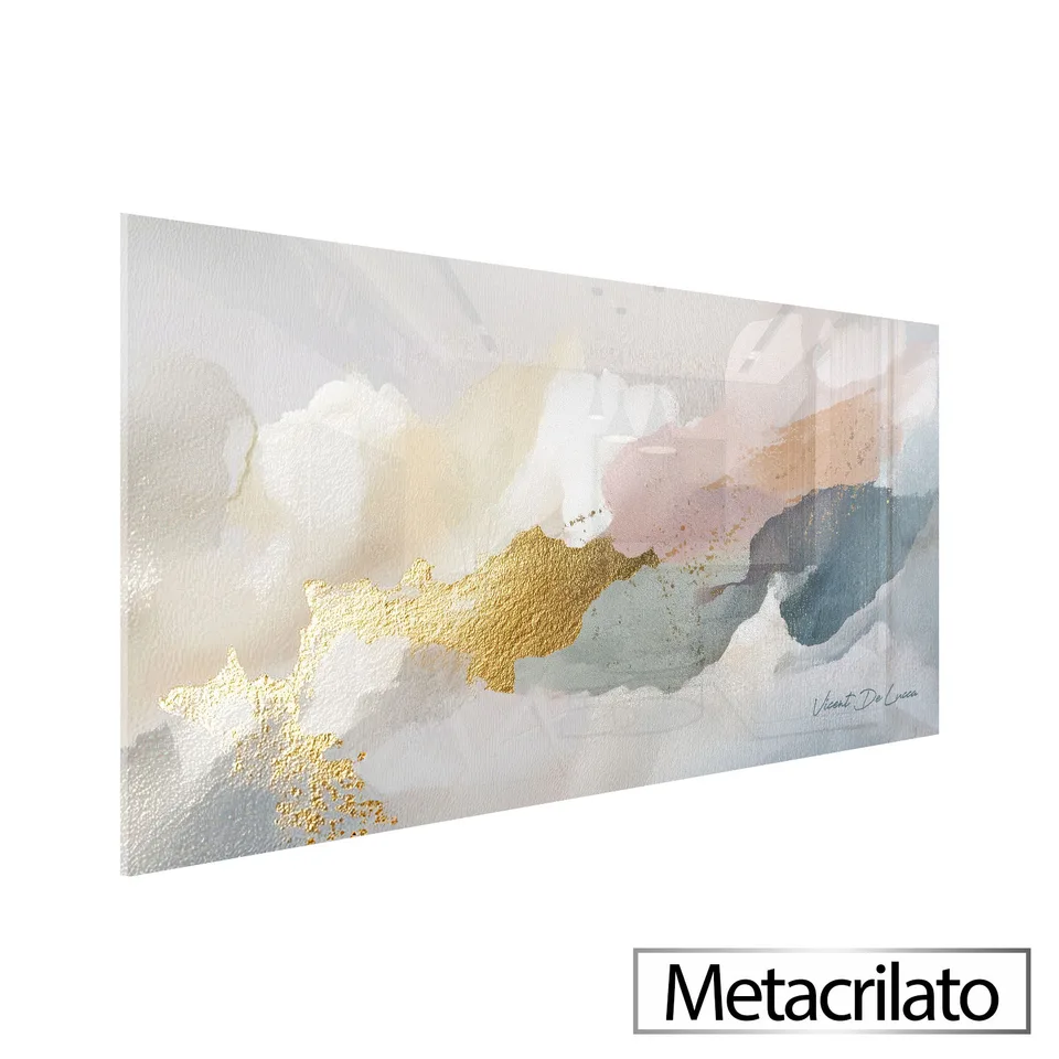 Quadro Abstrato Aura Suave com acabamento em metacrilato