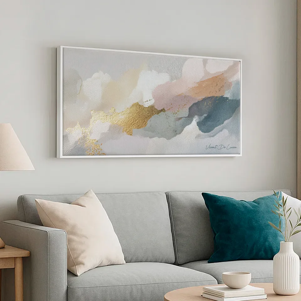 Quadro Abstrato Aura Suave, de Vicent de Lucca — foto 3