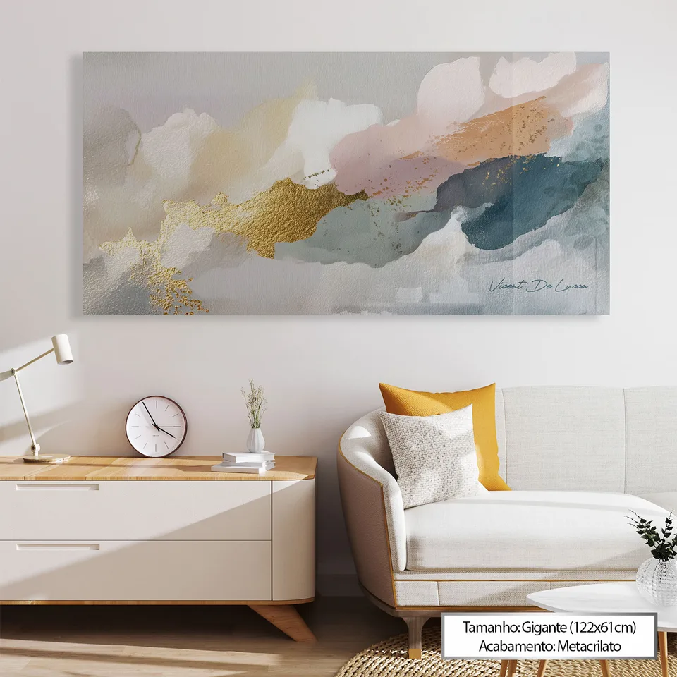 Quadro Abstrato Aura Suave, de Vicent de Lucca — foto 6