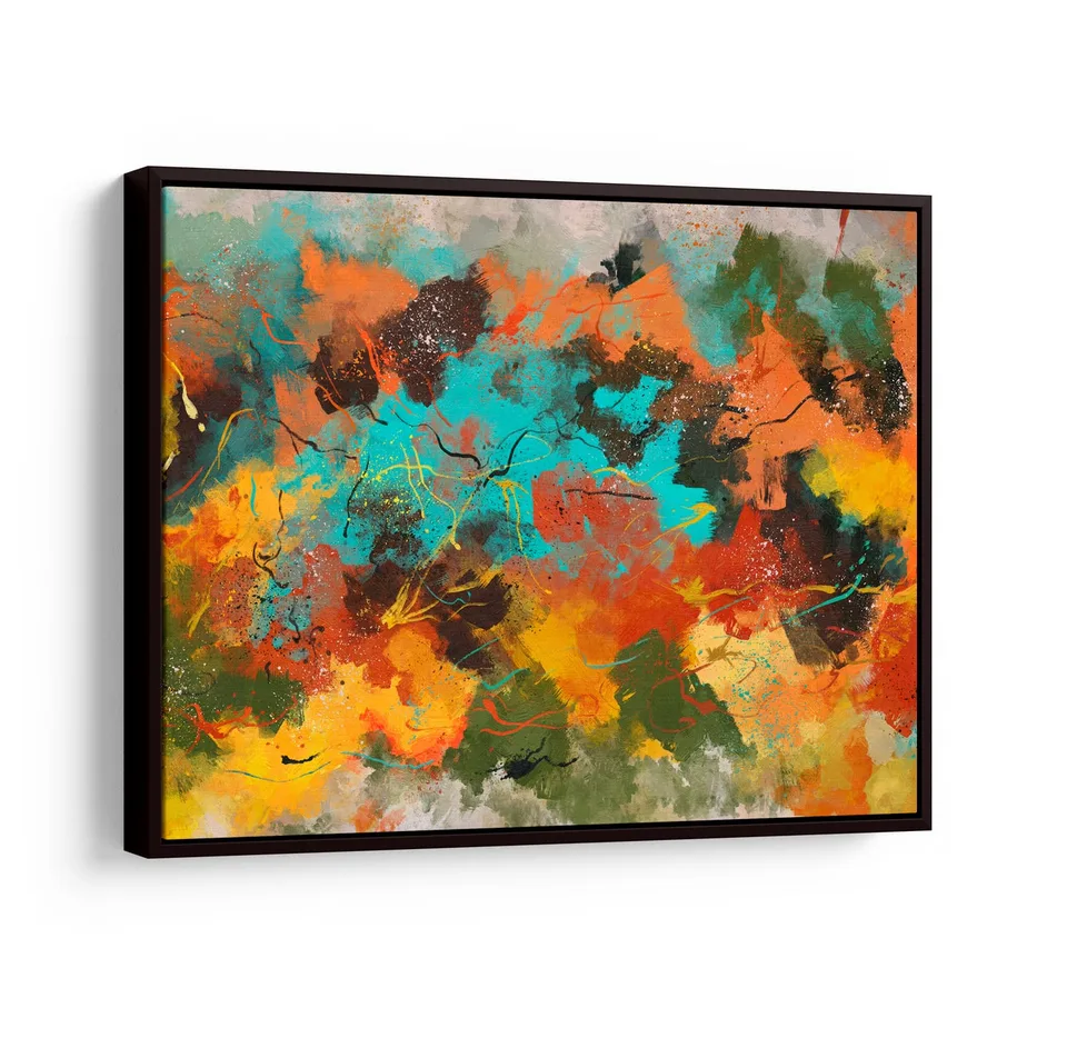 Quadros Decorativos Quadro Abstrato Corado em filete