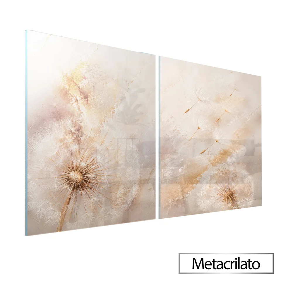 Quadro Abstrato Dente de Leão 2 Peças, de Vicent de Lucca — foto 9