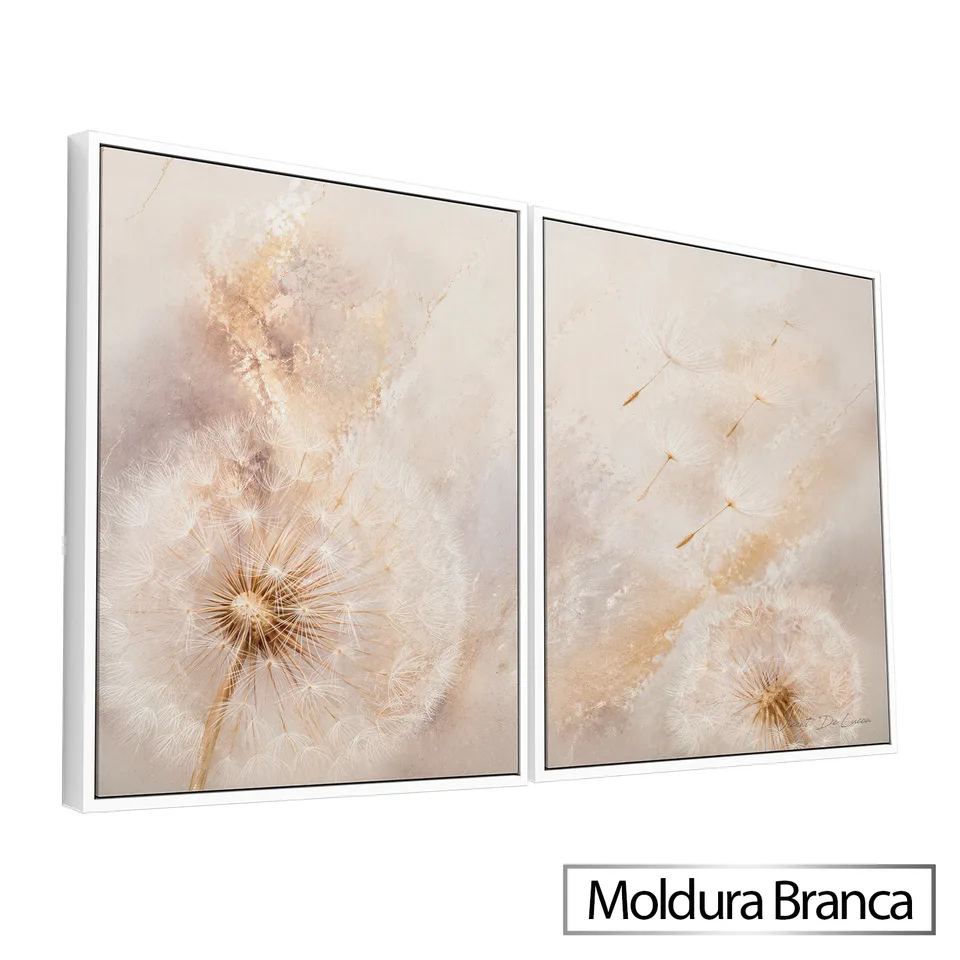 Quadro Abstrato Dente de Leão 2 Peças, de Vicent de Lucca — foto 10